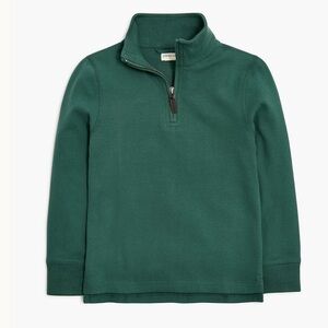 Crewcuts Boys' Green Sueded Half-zip Popover Sweatshirt